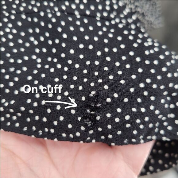 Mui Loco Vintage Black with White Polka Dots Maxi Dress Women's Plus Size 3X - Picture 12 of 15